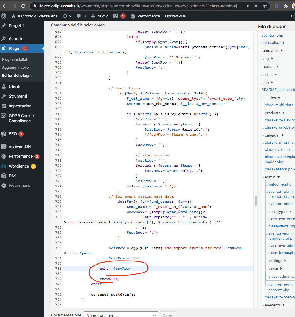 When I Try To Export Events In Csv Some Events Are Not Exported Why 